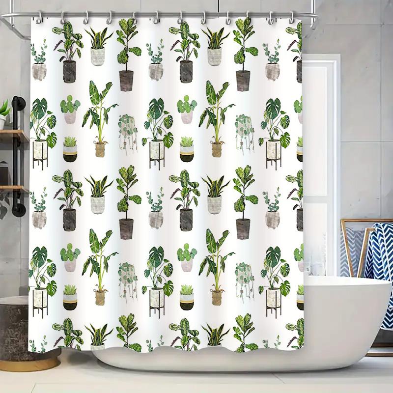 Botanical Shower Curtain Monstera Leaf Pattern Tropical Plant Bathroom Decor Greenery Nature Theme Waterproof Fabric Shower Line W60H190(CM)-1 Pcs
Botanical Shower Curtain Monstera Leaf Pattern Tropical Plant Bathroom Decor Greenery Nature Theme Waterproof Fabric Shower Line W60H190(CM)-1 Pcs
