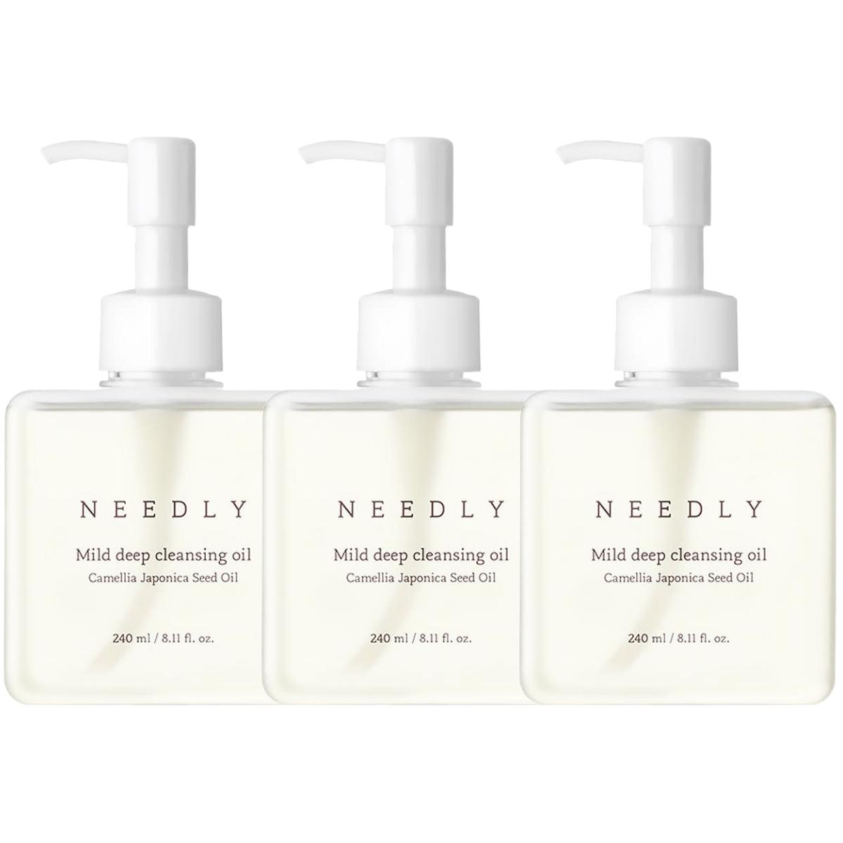 NEEDLY Mild Deep Cleansing Oil Hydrating & Pore Refining Facial Cleanser 240ml Triple Pack
NEEDLY Mild Deep Cleansing Oil Hydrating & Pore Refining Facial Cleanser 240ml Triple Pack