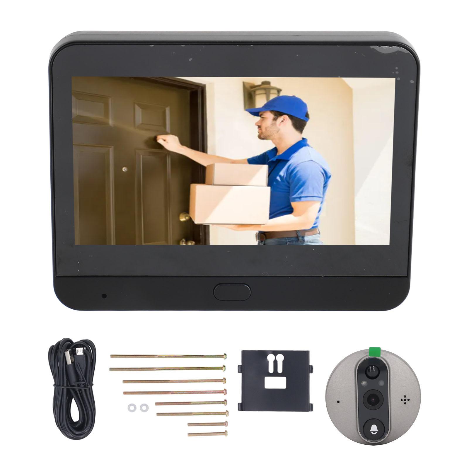 Видеоглазок-домофон WiFi 1080P Обнаружение движения 4,3-дюймовый ЖК-дисплей Цифровой дверной глазок
Видеоглазок-домофон WiFi 1080P Обнаружение движения 4,3-дюймовый ЖК-дисплей Цифровой дверной глазок