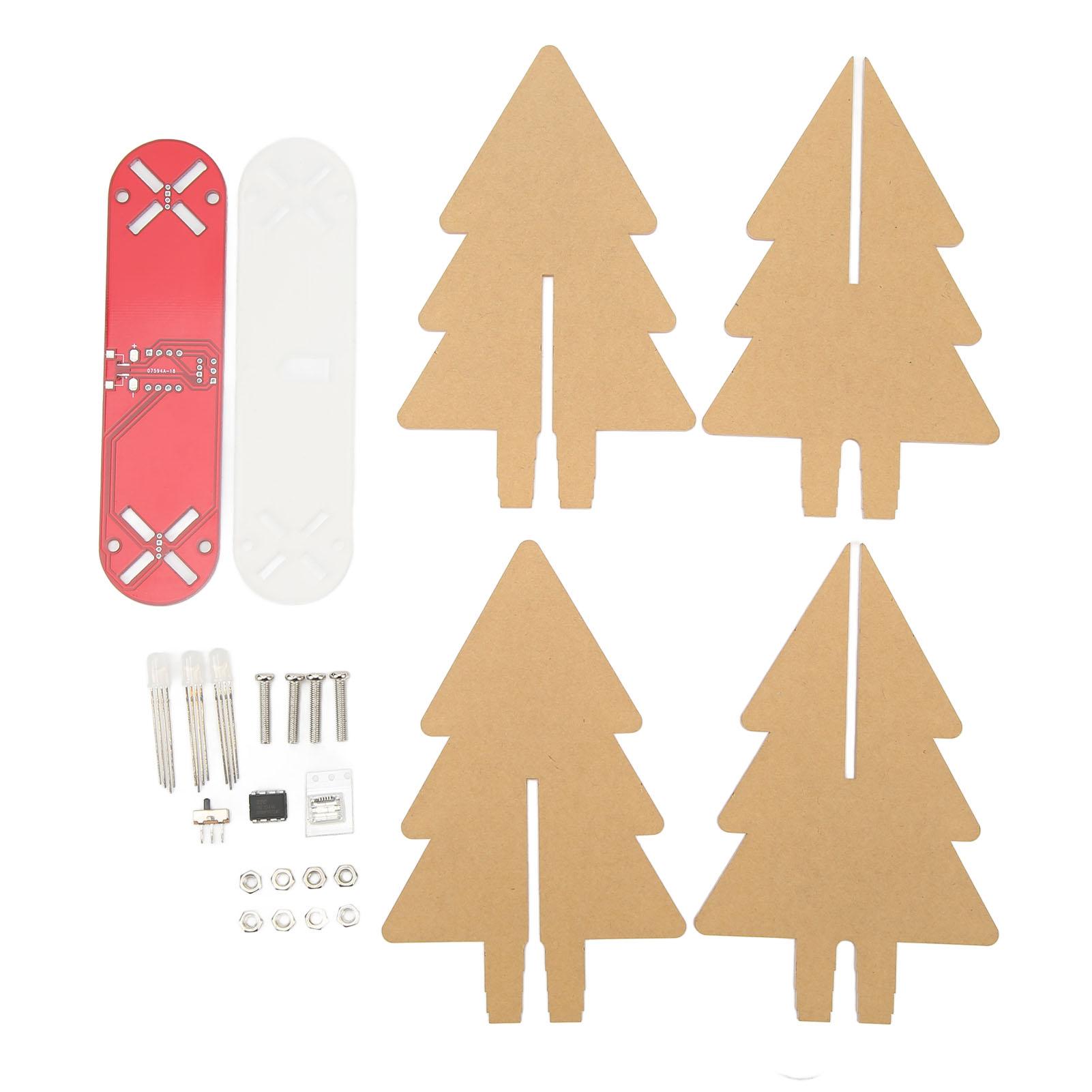 LED Xmas Tree Circuit Kits Frosted Acrylic Colorful 3D Electronic Xmas Tree Kits for Christmas Decor
LED Xmas Tree Circuit Kits Frosted Acrylic Colorful 3D Electronic Xmas Tree Kits for Christmas Decor