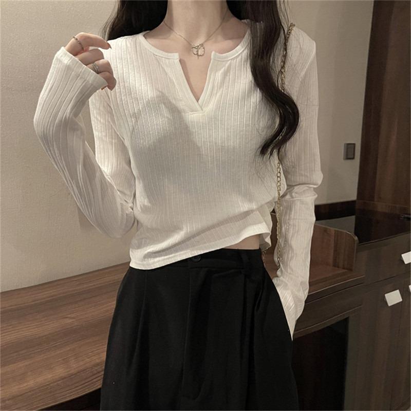 Женская зимняя футболка с V-образным вырезом, внутренняя, с высокой талией, с длинным рукавом, базовая, трендовая, с открытым пупком, облегающий топ, поддержка 2XL белый
Женская зимняя футболка с V-образным вырезом, внутренняя, с высокой талией, с длинным рукавом, базовая, трендовая, с открытым пупком, облегающий топ, поддержка 2XL белый