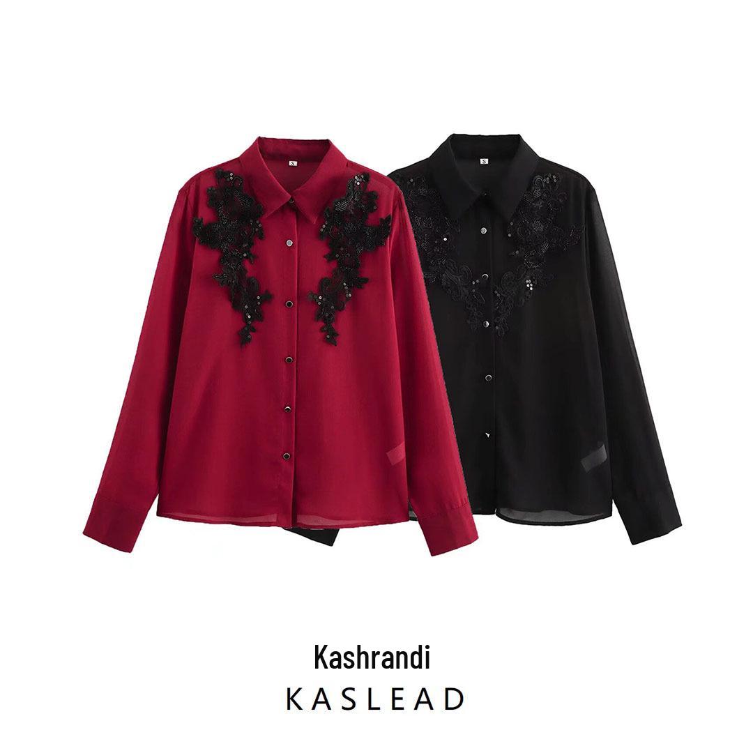 2024 Autumn European & American Style Women s See-through Beaded Shirt L красный
2024 Autumn European & American Style Women s See-through Beaded Shirt L красный