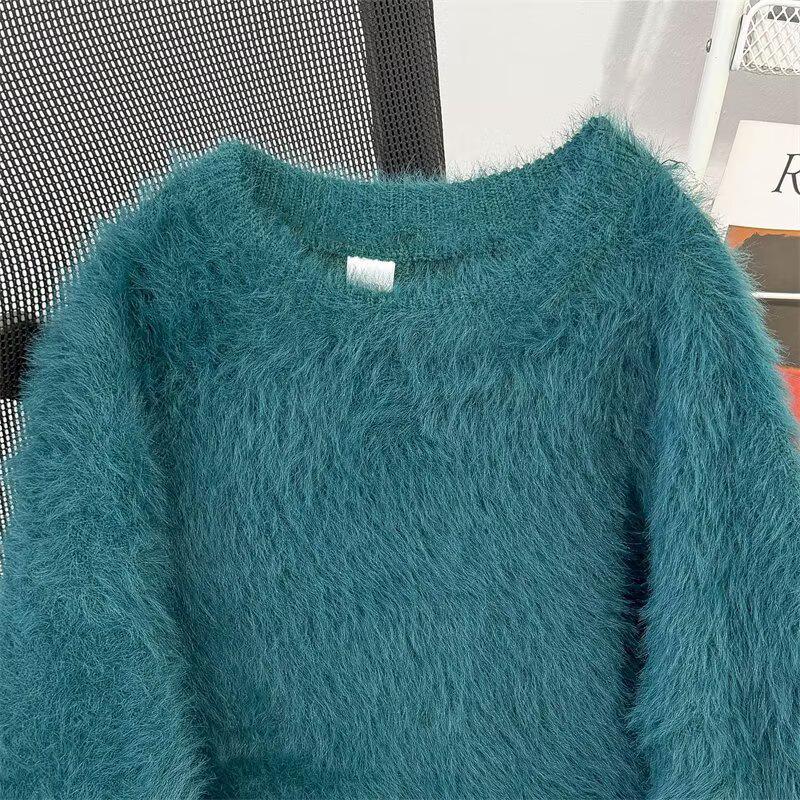 Unisex Mink Velvet Long Sleeve Sweater, Round Neck Pullover - Japanese BF Style Autumn/Winter Knitwear 2025 2XL зелений
Unisex Mink Velvet Long Sleeve Sweater, Round Neck Pullover - Japanese BF Style Autumn/Winter Knitwear 2025 2XL зелений