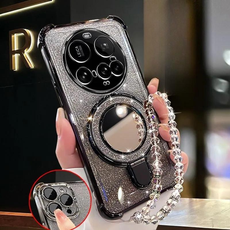 Для Xiaomi 15 Ultra 14 14T 13 12 Pro Чехол Блестящее покрытие зеркальный Магнитный держатель для телефона Браслет Крышка Xiaomi 15 Ultra чёрный
Для Xiaomi 15 Ultra 14 14T 13 12 Pro Чехол Блестящее покрытие зеркальный Магнитный держатель для телефона Браслет Крышка Xiaomi 15 Ultra чёрный