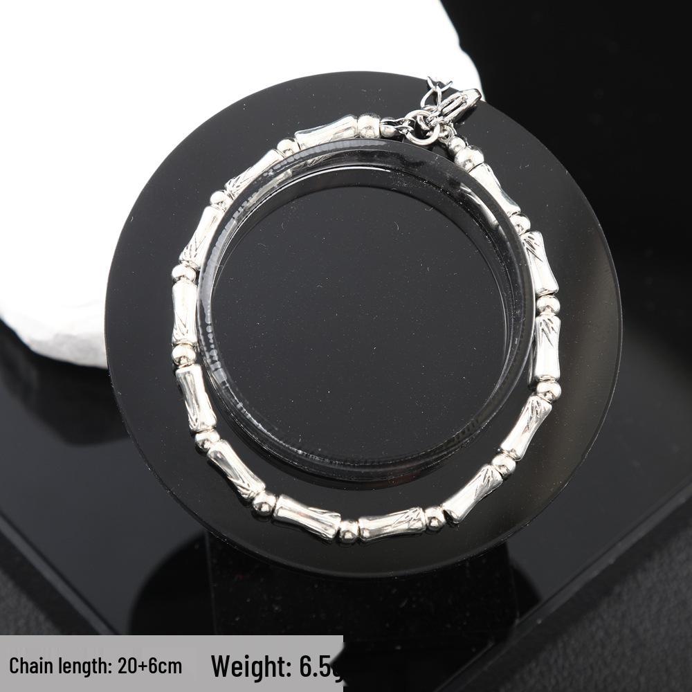 Men s Minimalist Vintage Bamboo Joint Bead Bracelet in Titanium Steel
Men s Minimalist Vintage Bamboo Joint Bead Bracelet in Titanium Steel