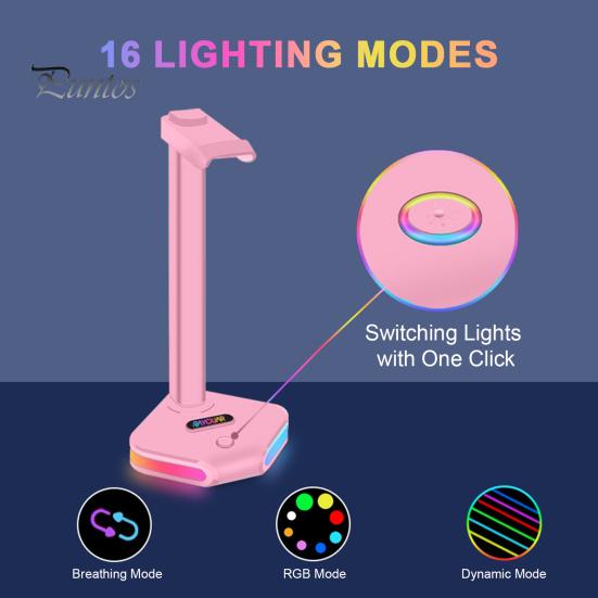 Подставка для игровых наушников RGB 16 Световые эффекты Стабильная отличная несущая способность Поддержка телефона двойного назначения Интерфейс Type-C Держатель для наушников Настольная гарнитура чёрный
Подставка для игровых наушников RGB 16 Световые эффекты Стабильная отличная несущая способность Поддержка телефона двойного назначения Интерфейс Type-C Держатель для наушников Настольная гарнитура чёрный