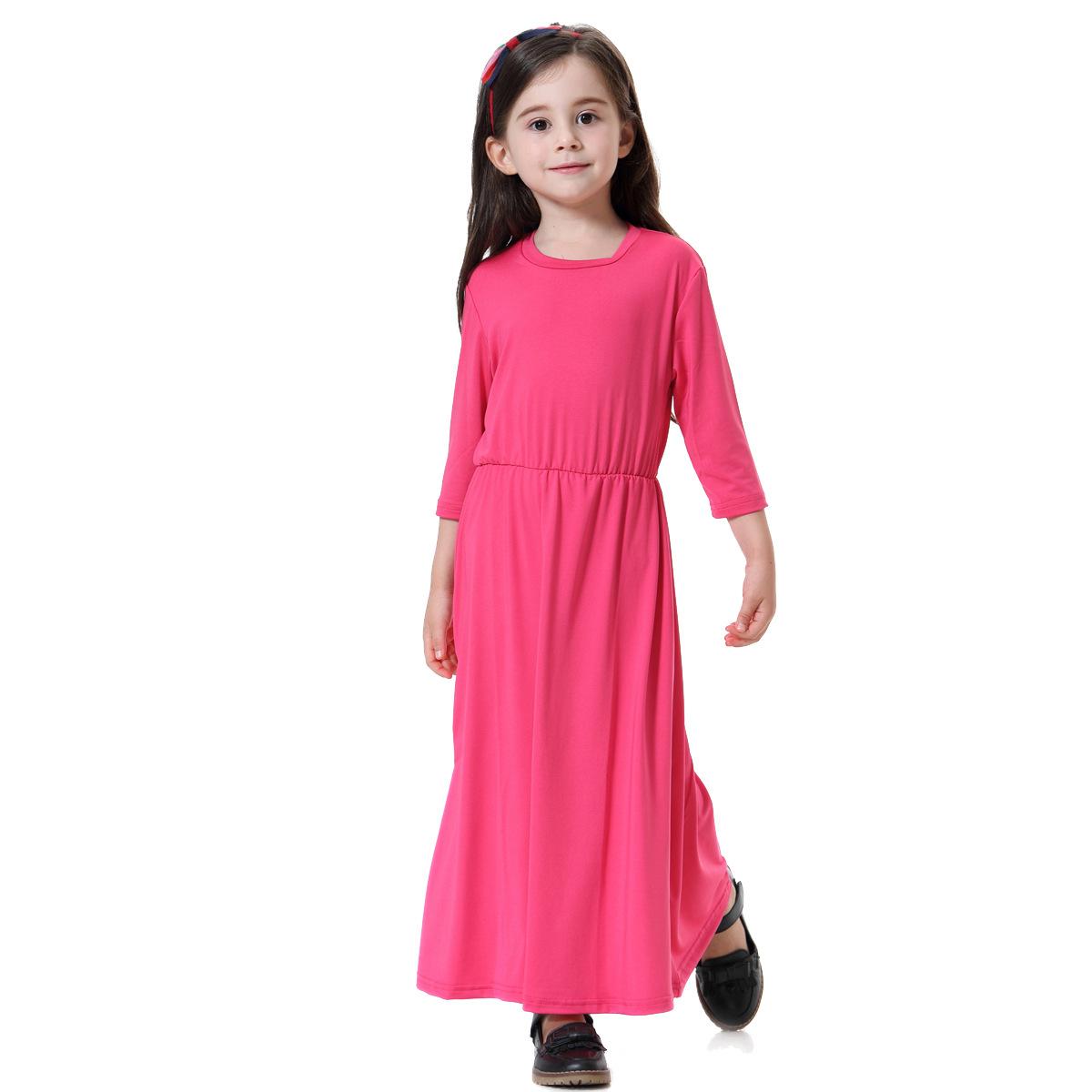 Мусульманские девушки одеваются Дети Дети Исламская мусульманская одежда Дубай Платья с длинными рукавами 160cm
Мусульманские девушки одеваются Дети Дети Исламская мусульманская одежда Дубай Платья с длинными рукавами 160cm