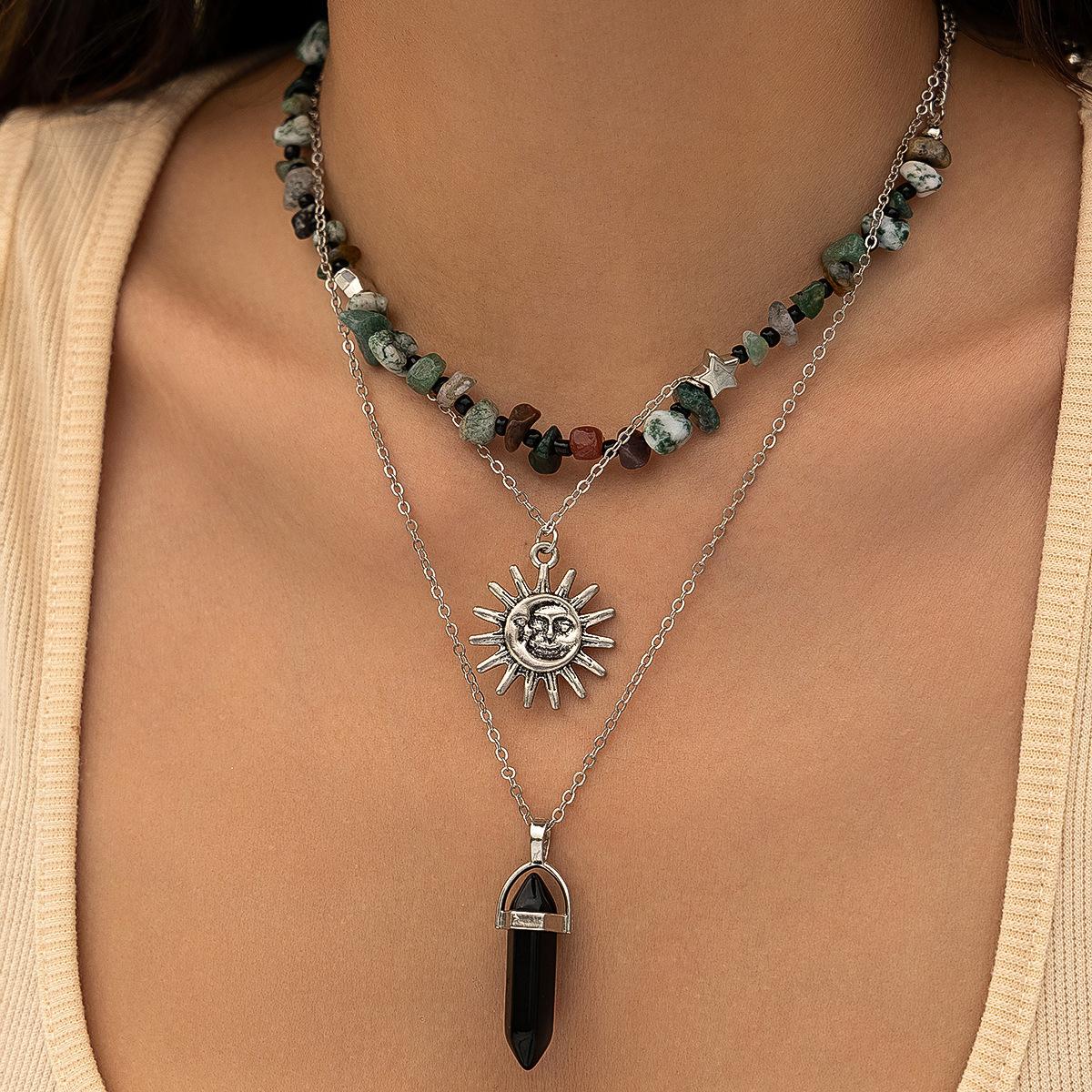 Ethnic style stacked flowers and leaves necklace new Chinese fringed gravel beaded necklace necklace
Ethnic style stacked flowers and leaves necklace new Chinese fringed gravel beaded necklace necklace
