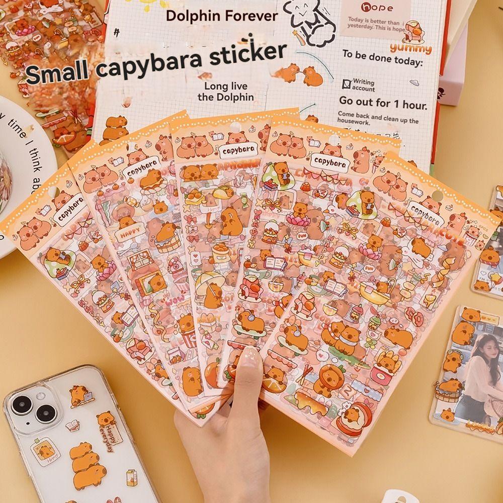 6PCS CAPYBARA DIY Label Sticker Self-adhesive Student Stationery for Laptop Guitar Scrapbook
6PCS CAPYBARA DIY Label Sticker Self-adhesive Student Stationery for Laptop Guitar Scrapbook