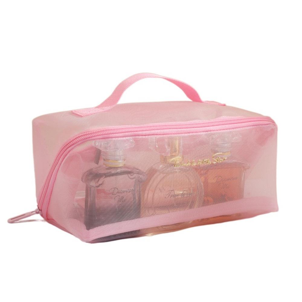 Lightweight Makeup Pouch Zipper Toiletry Storage Bag Washbag Cosmetic Organizer Office рожевий
Lightweight Makeup Pouch Zipper Toiletry Storage Bag Washbag Cosmetic Organizer Office рожевий