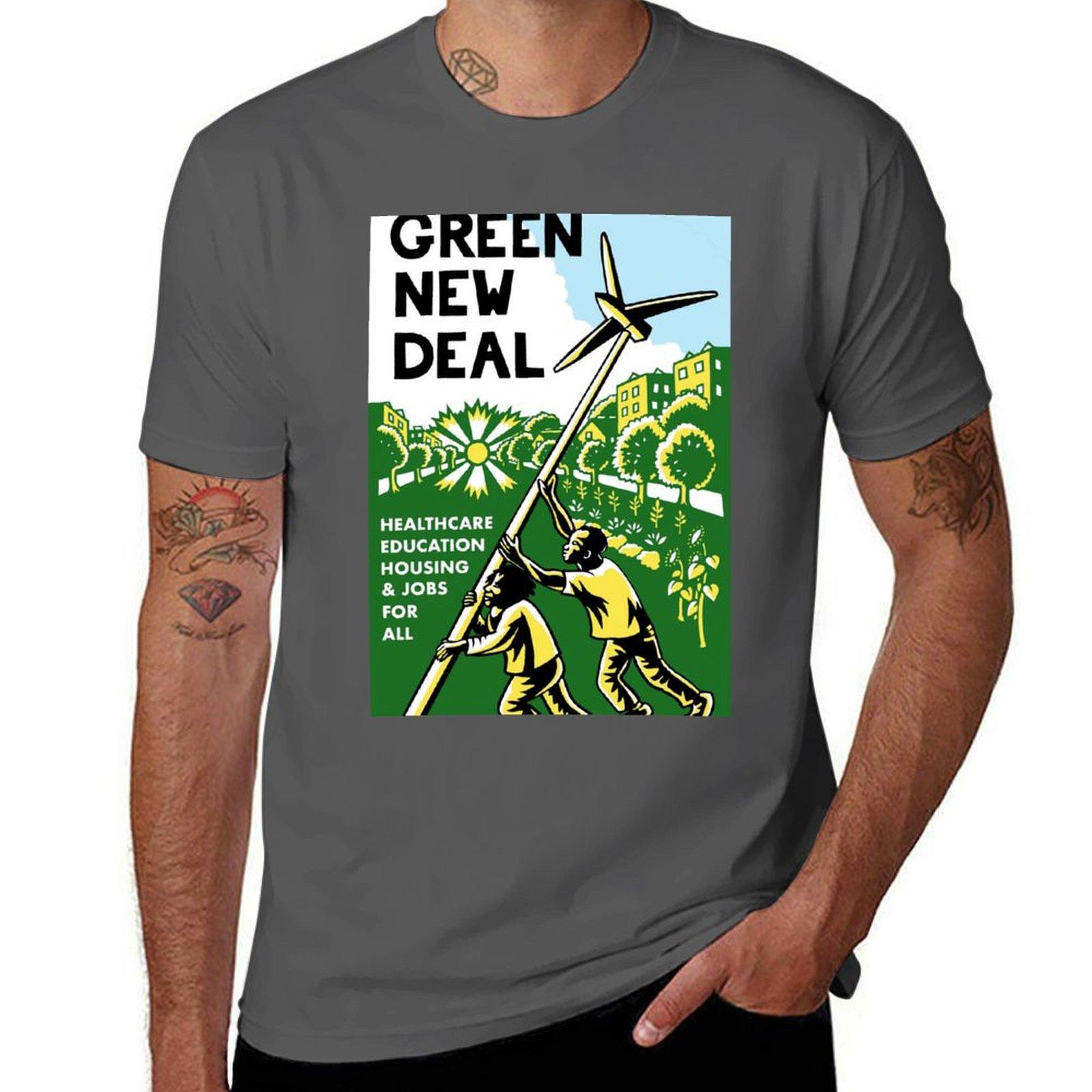 green new deal posters TShirt Blouse summer top Short sleeve tee mens white t shirts 4XL
green new deal posters TShirt Blouse summer top Short sleeve tee mens white t shirts 4XL