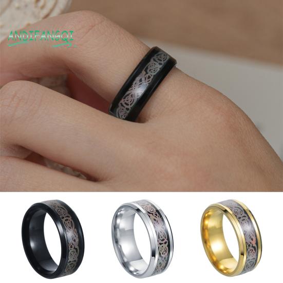 Кольцо на палец с антивыцветающим покрытием - нежное легкое портативное украшение, многоцветный принт из титановой стали, мужское кольцо, ювелирный аксессуар US 9 серебряный 
Кольцо на палец с антивыцветающим покрытием - нежное легкое портативное украшение, многоцветный принт из титановой стали, мужское кольцо, ювелирный аксессуар US 9 серебряный
