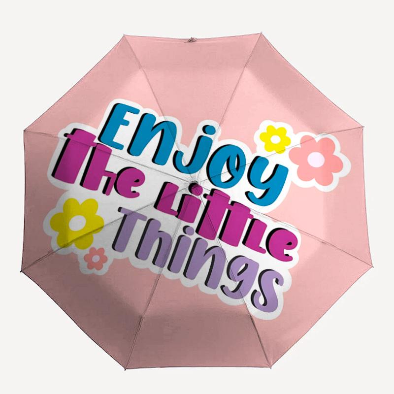 1pc Enjoy The Little Things Automatic Umbrella - 8-Rib Durable Frame, Portable Fashion Accessory & Holiday Gift yy251117176
1pc Enjoy The Little Things Automatic Umbrella - 8-Rib Durable Frame, Portable Fashion Accessory & Holiday Gift yy251117176