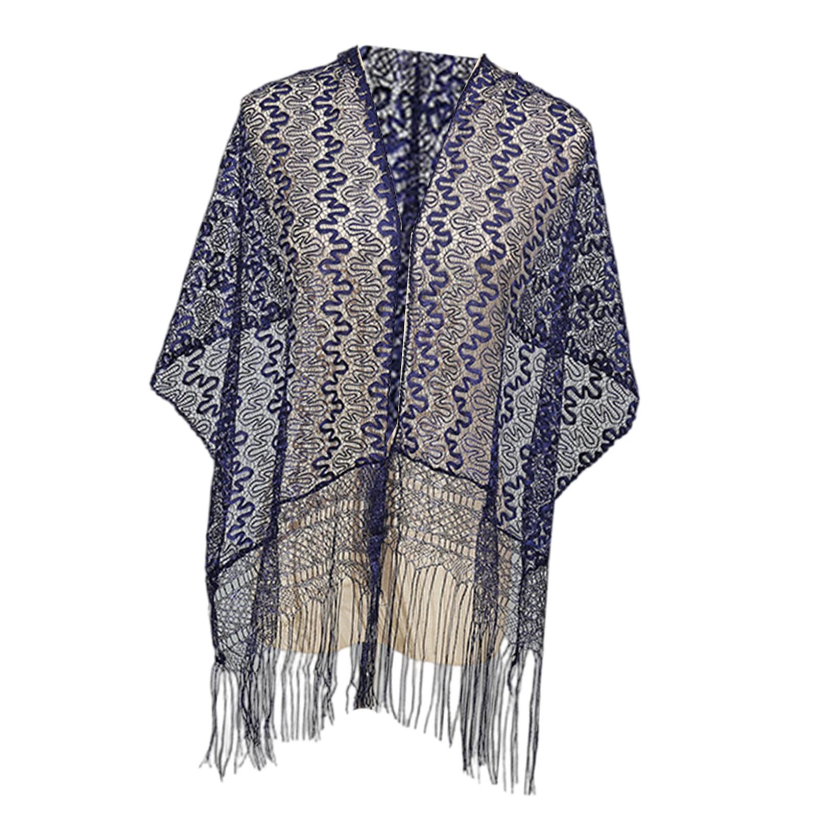 Delicate Laces Shawl Beach Vacation Shawl Versatiles Laces Elegant Women Shawl for Evening Parties and Celebrations темно-синього кольору
Delicate Laces Shawl Beach Vacation Shawl Versatiles Laces Elegant Women Shawl for Evening Parties and Celebrations темно-синього кольору