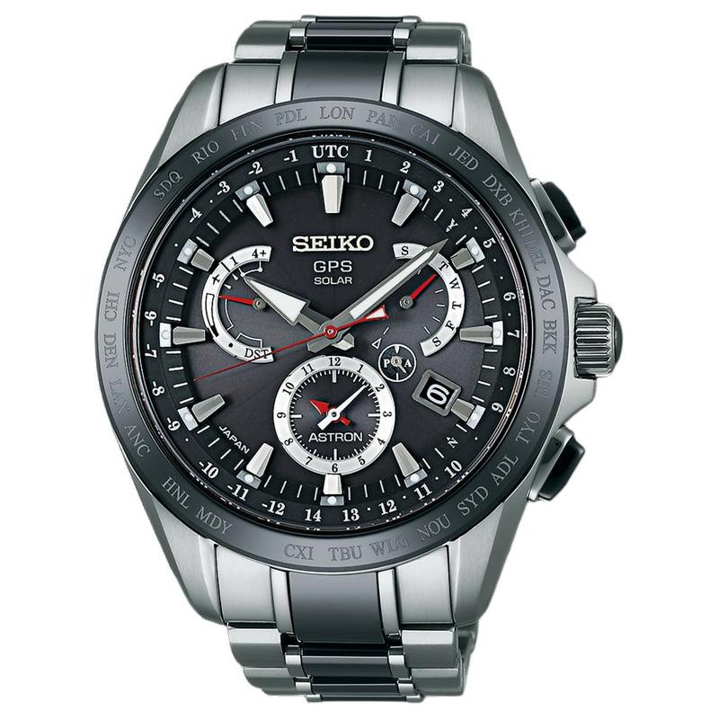 SEIKO Astron series 100 meters waterproof solar Quartz titanium strap men s watch black dial SSE041 чорний
SEIKO Astron series 100 meters waterproof solar Quartz titanium strap men s watch black dial SSE041 чорний