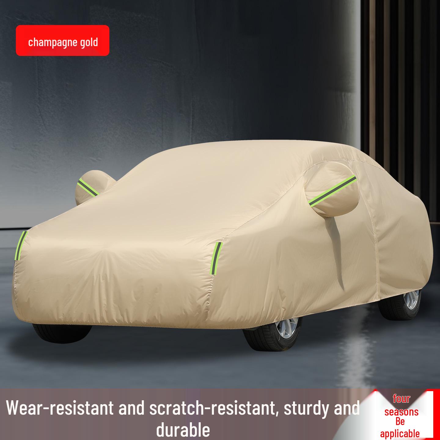 Universal All-Season Thickened Car Cover with Sun Protection and Heat Insulation 14 Champagne Gold
Universal All-Season Thickened Car Cover with Sun Protection and Heat Insulation 14 Champagne Gold