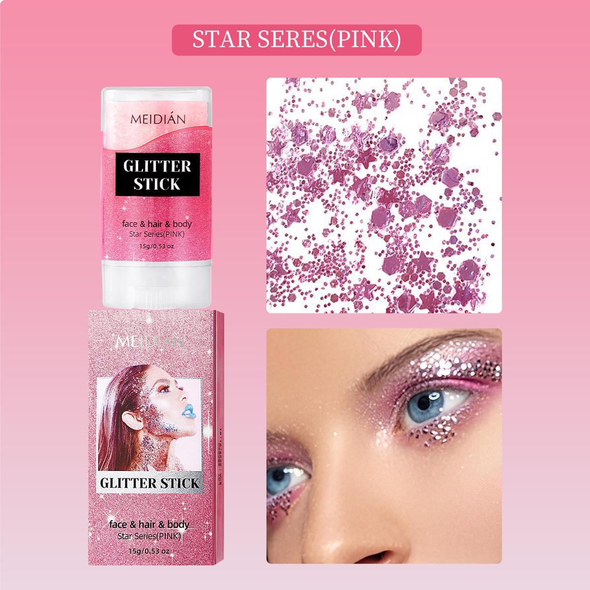MEIDIAN Glitter Stick, Iridescent Shimmer for Body & Hair, Party & Stage Use 2
MEIDIAN Glitter Stick, Iridescent Shimmer for Body & Hair, Party & Stage Use 2