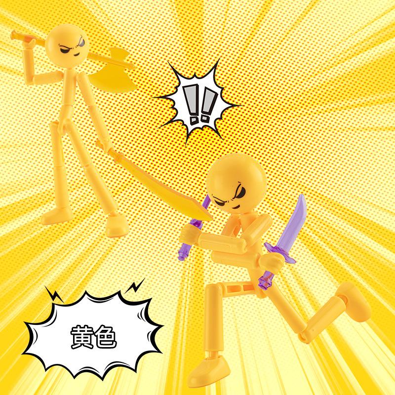 DIY Poseable Stick Man Figure Building Kit Articulated Action Model with Weapons and Movable Limbs Assembly Toys Fans Gifts 1pc in opp
DIY Poseable Stick Man Figure Building Kit Articulated Action Model with Weapons and Movable Limbs Assembly Toys Fans Gifts 1pc in opp