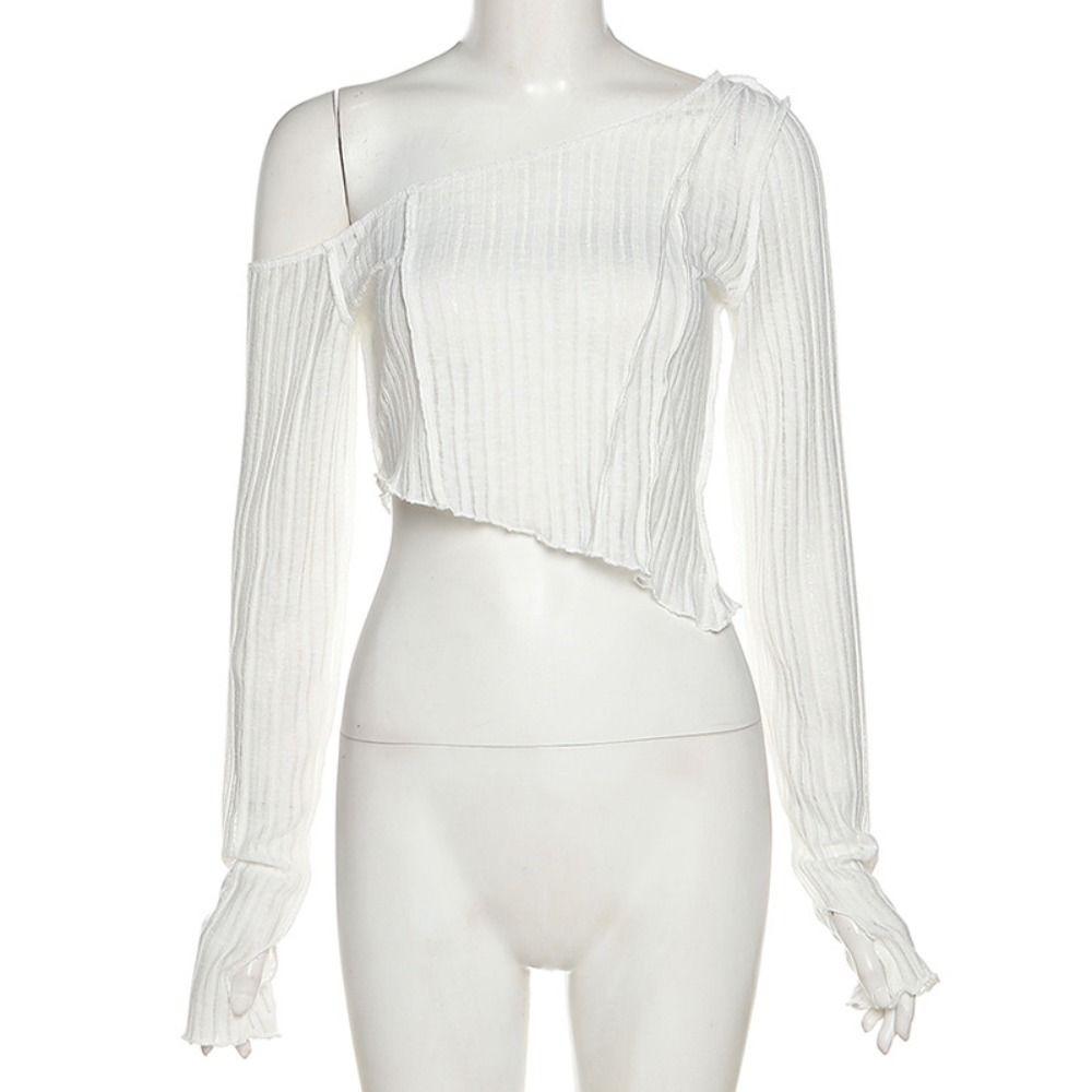 Transparent Pullover Long Sleeves Top Bubble Pleated Irregular Crop Top Off Shoulder T-shirt Lady M чёрный
Transparent Pullover Long Sleeves Top Bubble Pleated Irregular Crop Top Off Shoulder T-shirt Lady M чёрный