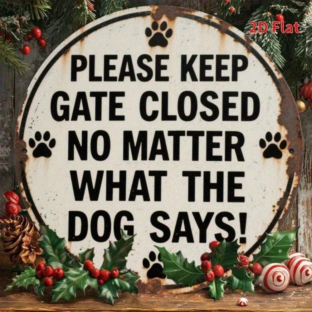 Vintage Funny Dog Metal Sign Please Keep Gate Closed 7.8 Inch Round Rustic Wall Decor with Paw Prints Durable for Indoor Outdoor Use 20x20 різнокольоровий
Vintage Funny Dog Metal Sign Please Keep Gate Closed 7.8 Inch Round Rustic Wall Decor with Paw Prints Durable for Indoor Outdoor Use 20x20 різнокольоровий