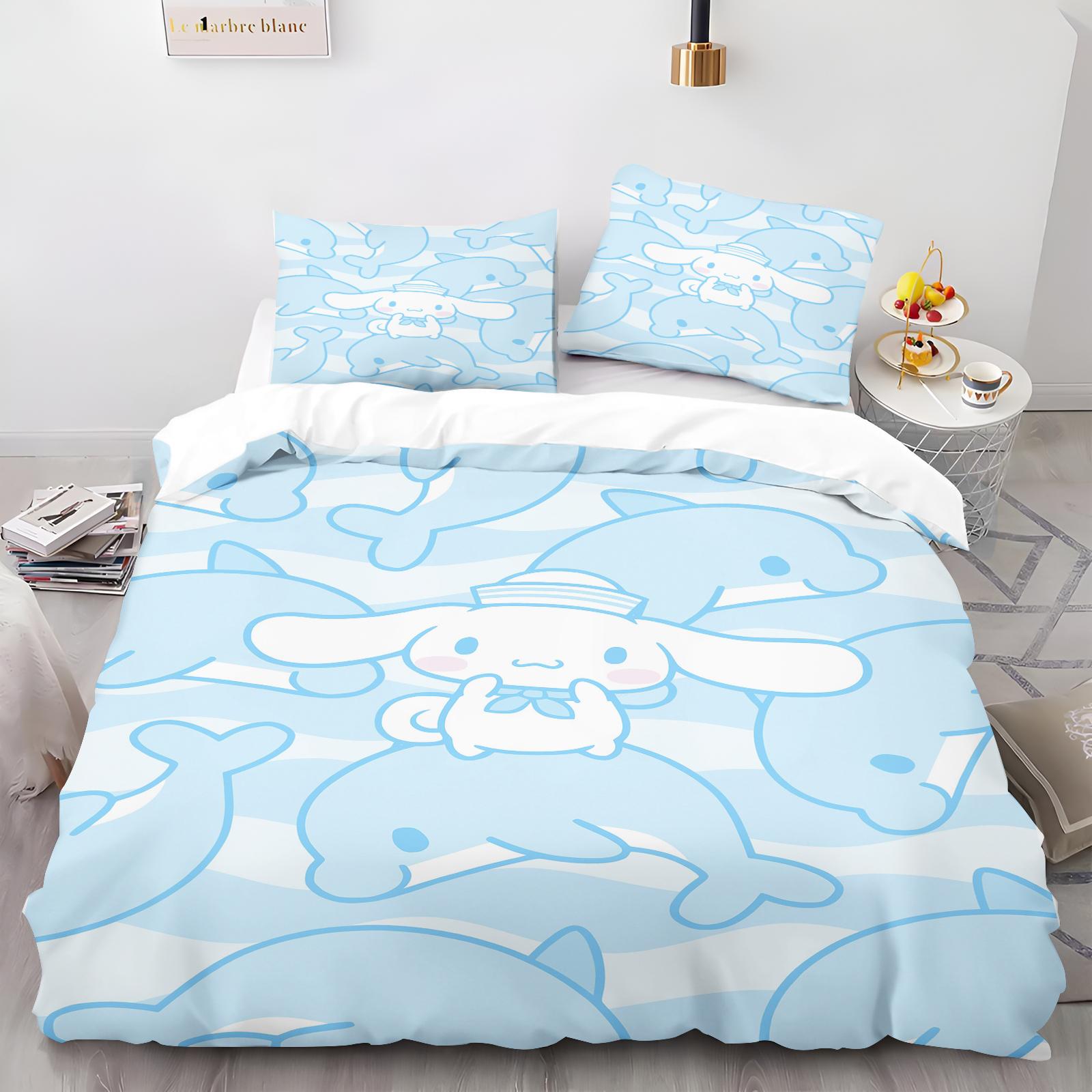Мультяшна підодіяльник Cinnamoroll Набір наволочок для дому Доросла спальня Дитячий ковдра Постільна білизна US Queen(228*228cm)3pcs
Мультяшна підодіяльник Cinnamoroll Набір наволочок для дому Доросла спальня Дитячий ковдра Постільна білизна US Queen(228*228cm)3pcs