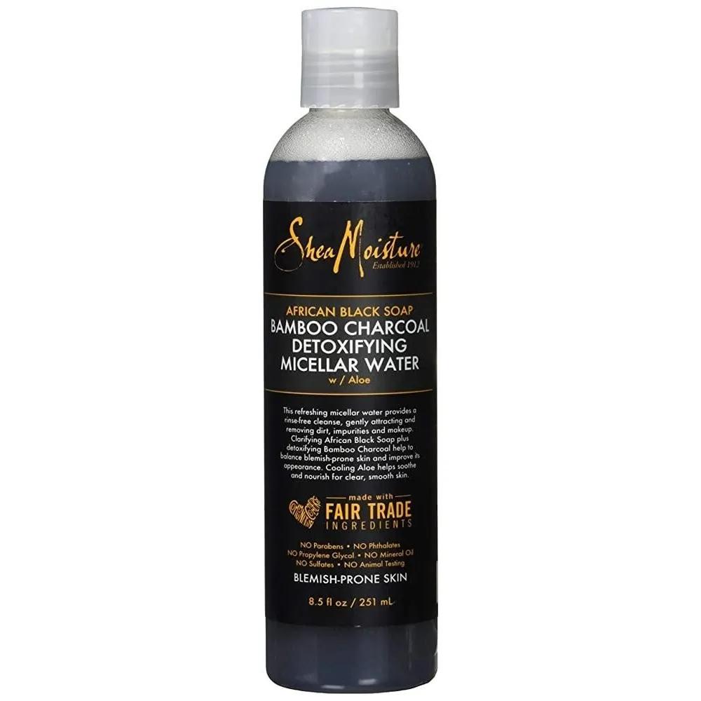 Shea Moisture African Black Soap Bamboo Charcoal Micellar Water 241g (8.5 oz)
Shea Moisture African Black Soap Bamboo Charcoal Micellar Water 241g (8.5 oz)