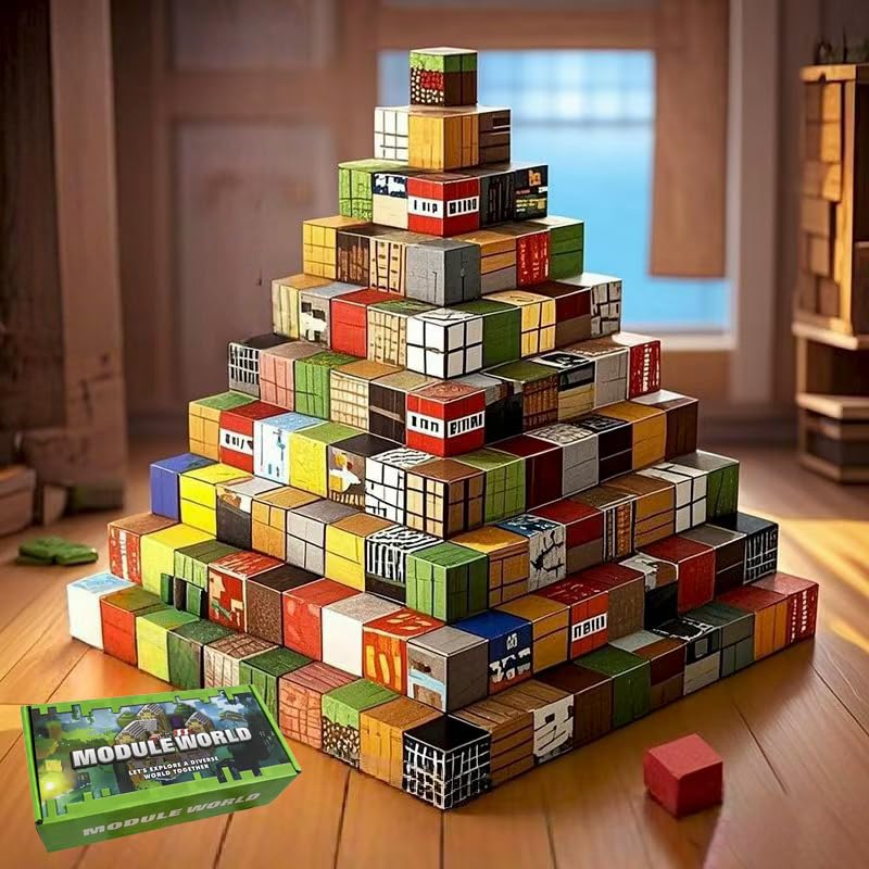 Magnetic Minecraft DIY Building 3D STEM Educational Toy for Boys and Spatial Christmas Gift Piece Blocks, Blocks, Puzzle, Girls, Recognition,
Magnetic Minecraft DIY Building 3D STEM Educational Toy for Boys and Spatial Christmas Gift Piece Blocks, Blocks, Puzzle, Girls, Recognition,