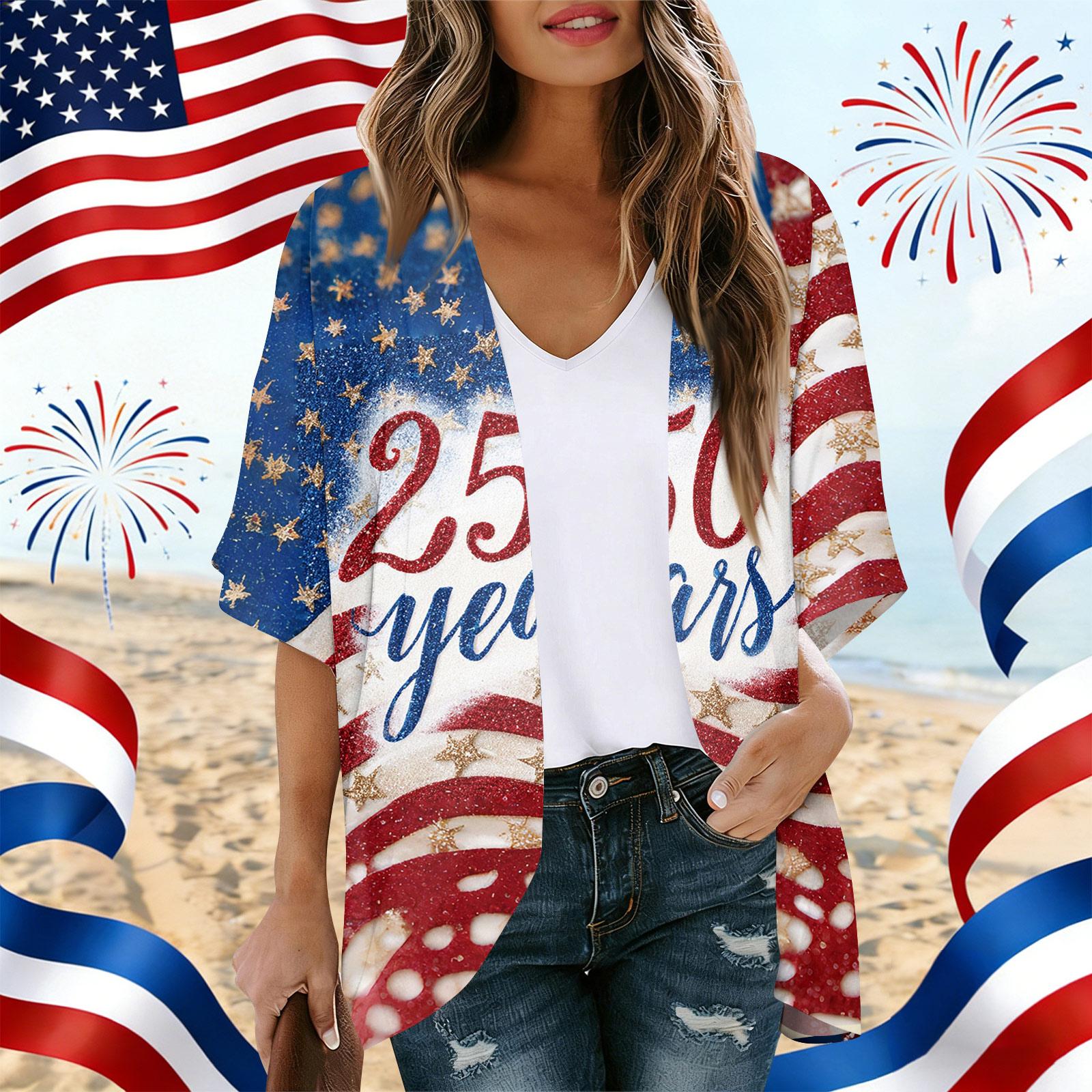Women’s Loose Fit Open Front Cardigan with USA Independence Day Print Casual Kimono Style Shirt Top for 250 Years Celebration XXL
Women’s Loose Fit Open Front Cardigan with USA Independence Day Print Casual Kimono Style Shirt Top for 250 Years Celebration XXL