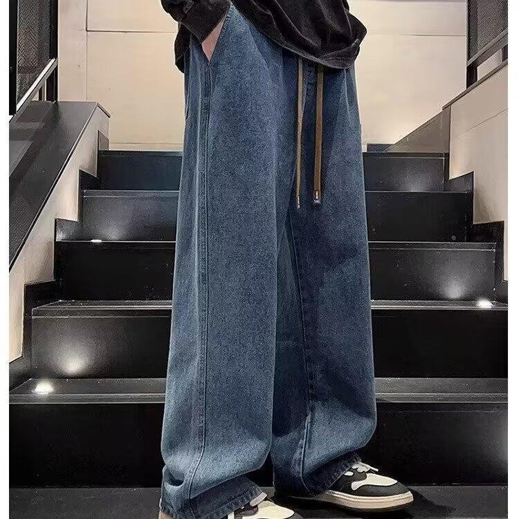 Мужские черные джинсы с широкими штанинами: Осень/Зима 2024 Молодежные брюки прямого покроя L синий
Мужские черные джинсы с широкими штанинами: Осень/Зима 2024 Молодежные брюки прямого покроя L синий