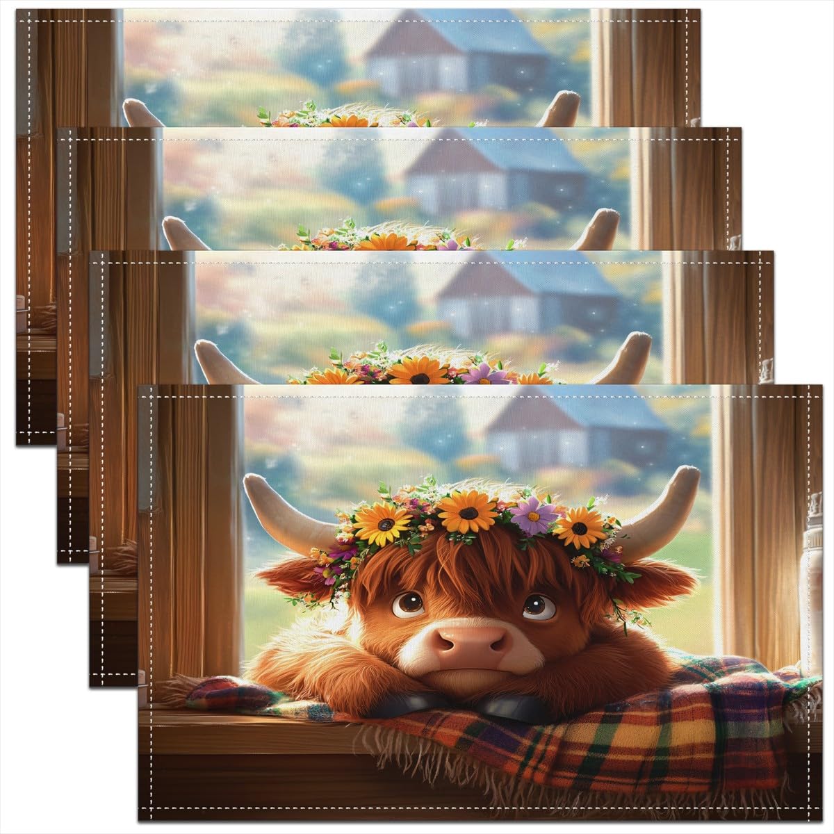 Rustic Cabin Lodge Placemats Set of 4 Wild Bear Deer Table Place Mats for Kids Boys Girls Teens Wildlife Placemat 4pcs-12x18
Rustic Cabin Lodge Placemats Set of 4 Wild Bear Deer Table Place Mats for Kids Boys Girls Teens Wildlife Placemat 4pcs-12x18