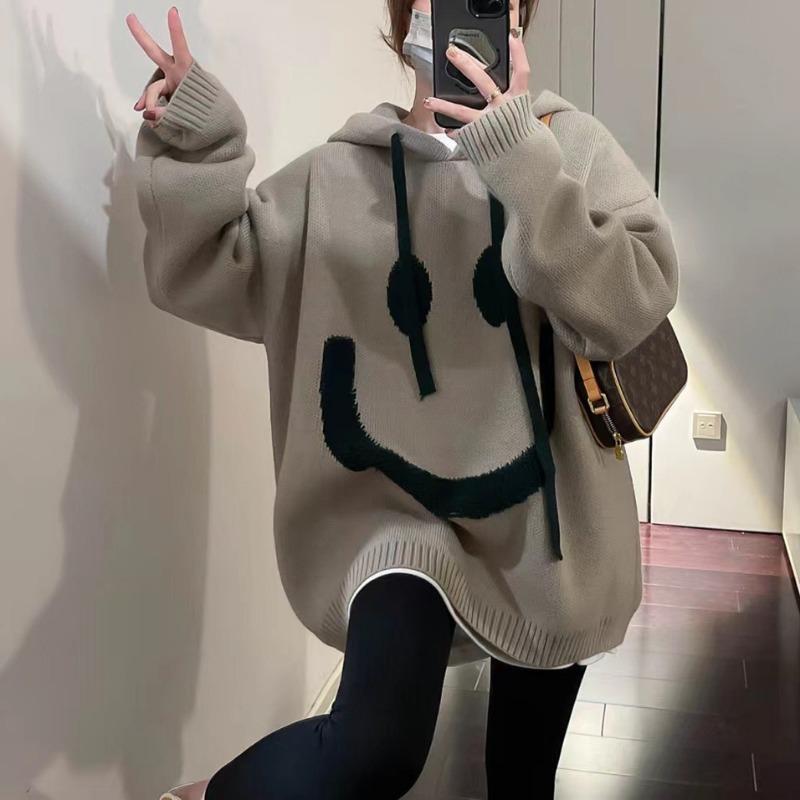 Soft waxy beige smiley face hooded sweater women s autumn and winter new lazy wind loose outer wear casual versatile top tide one size fits all бежевый
Soft waxy beige smiley face hooded sweater women s autumn and winter new lazy wind loose outer wear casual versatile top tide one size fits all бежевый