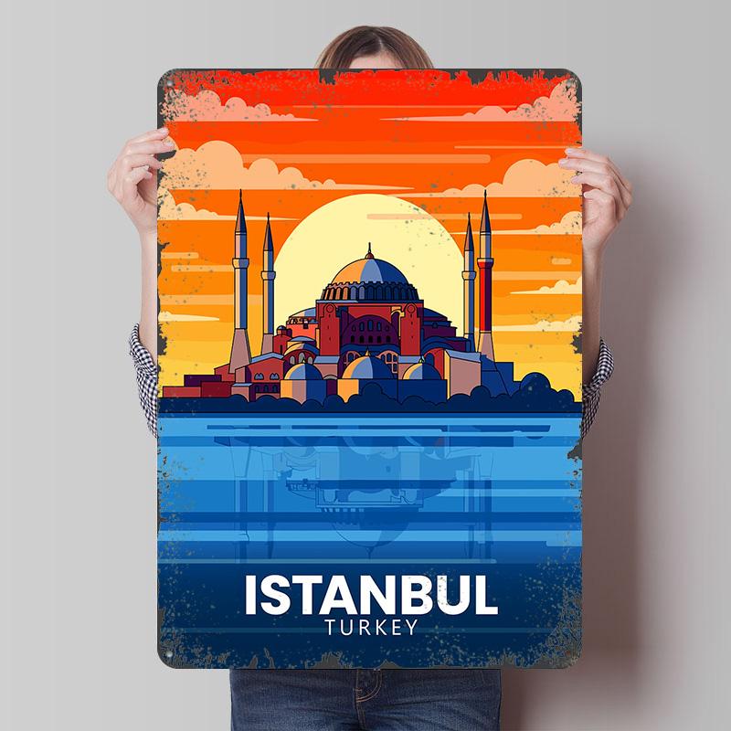 Istanbul Turkey Travel Tinplate Poster Customized Wall Art Vintage Retro Metal Signs for Home Decor Decoration Garage Man Cave 7.9x11.8In(20x30cm)
Istanbul Turkey Travel Tinplate Poster Customized Wall Art Vintage Retro Metal Signs for Home Decor Decoration Garage Man Cave 7.9x11.8In(20x30cm)