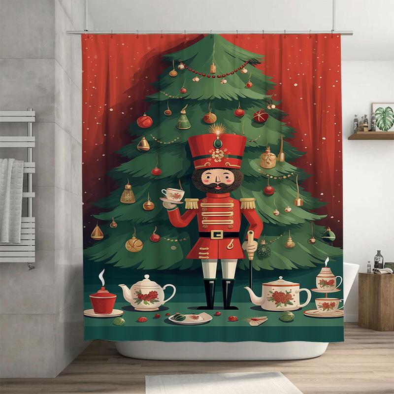 Tuniu Charming Nutcracker Bathroom Decor Set Festive Holiday Shower Curtain With Matching Towels Unique Christmas Gift Cozy Spa W60H190(CM)-1 Pcs
Tuniu Charming Nutcracker Bathroom Decor Set Festive Holiday Shower Curtain With Matching Towels Unique Christmas Gift Cozy Spa W60H190(CM)-1 Pcs