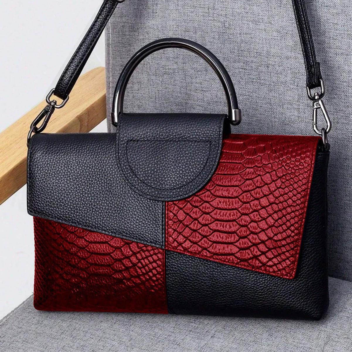 Women s Solid Color Crocodile Embossed Crossbody Bag Elegant Large Shoulder Bag for Party & Daily Use, Trendy All-match Handbag червоний
Women s Solid Color Crocodile Embossed Crossbody Bag Elegant Large Shoulder Bag for Party & Daily Use, Trendy All-match Handbag червоний