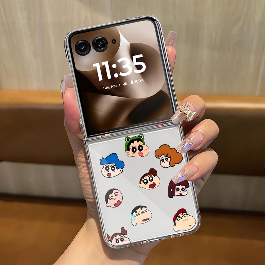 Soft Clear Phone Cover Luxury Funda Case for Motorola Razr 50 50Ultra 60 Ultra 50/60 Crayon Shin Chan Pattern Motorola Razr 50
Soft Clear Phone Cover Luxury Funda Case for Motorola Razr 50 50Ultra 60 Ultra 50/60 Crayon Shin Chan Pattern Motorola Razr 50