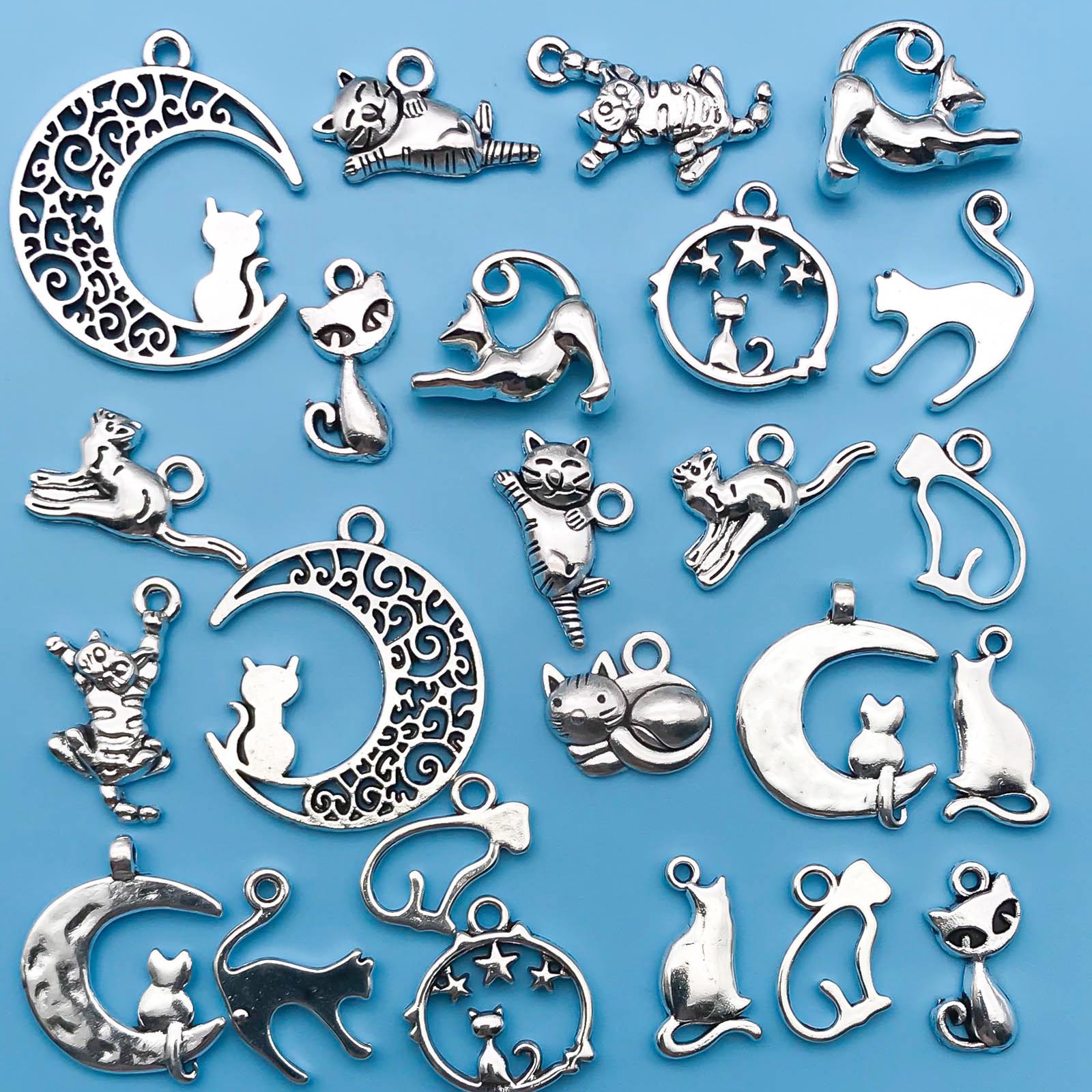 24Pcs Antique Silvery Alloy Pendant Animal Cat Charms Jewelry Making Findings Crafting Accessory For DIY Necklace Bracel
24Pcs Antique Silvery Alloy Pendant Animal Cat Charms Jewelry Making Findings Crafting Accessory For DIY Necklace Bracel