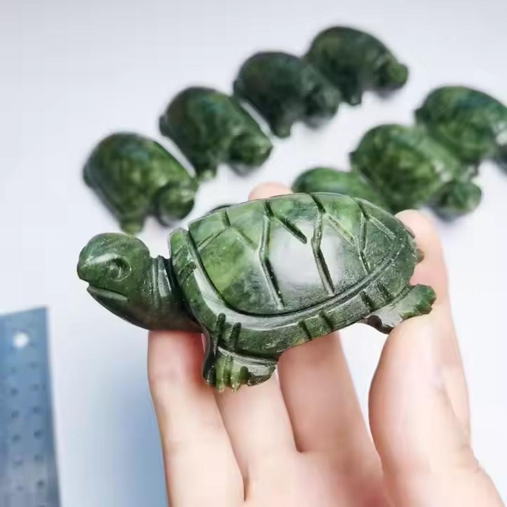 1pc Natural Xiuyan Jade Turtles Statue Healing Crystal Crafts Green Jade Tortoise Figurine Reiki Energy Pocket Statue 8-9cm нефритовий
1pc Natural Xiuyan Jade Turtles Statue Healing Crystal Crafts Green Jade Tortoise Figurine Reiki Energy Pocket Statue 8-9cm нефритовий