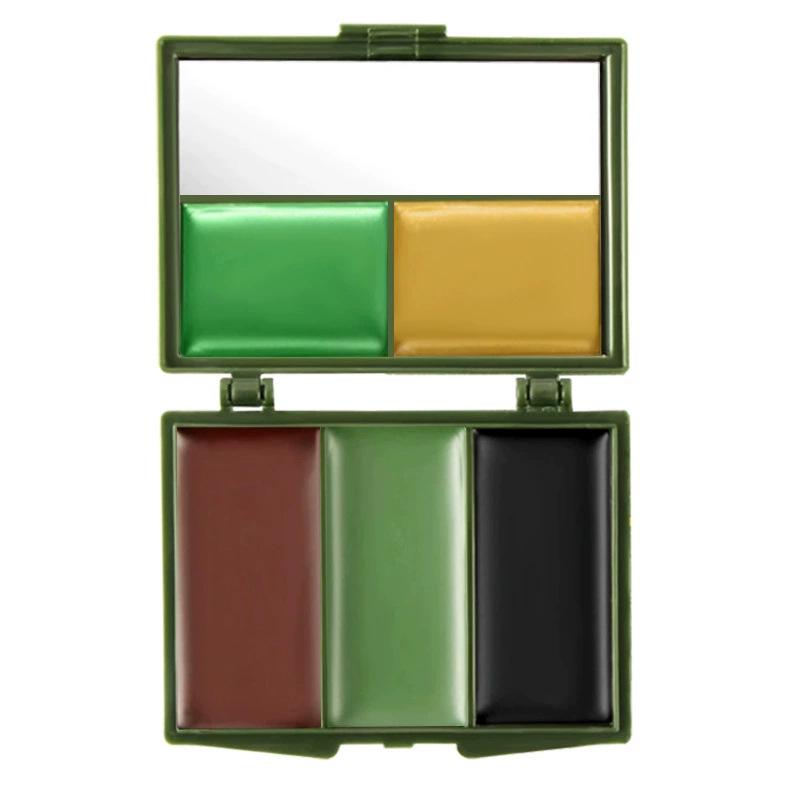 Square Mirror Box: Waterproof Five-Color Camouflage Face Paint for Performances and Training.
Square Mirror Box: Waterproof Five-Color Camouflage Face Paint for Performances and Training.