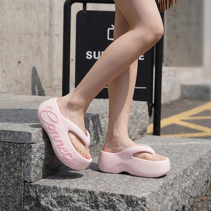 Women s Platform Thong Flip Flops Thick Sole EVA Letter Print Sandals Non-slip Casual Wedge Slides for Summer Beach 41 рожевий
Women s Platform Thong Flip Flops Thick Sole EVA Letter Print Sandals Non-slip Casual Wedge Slides for Summer Beach 41 рожевий