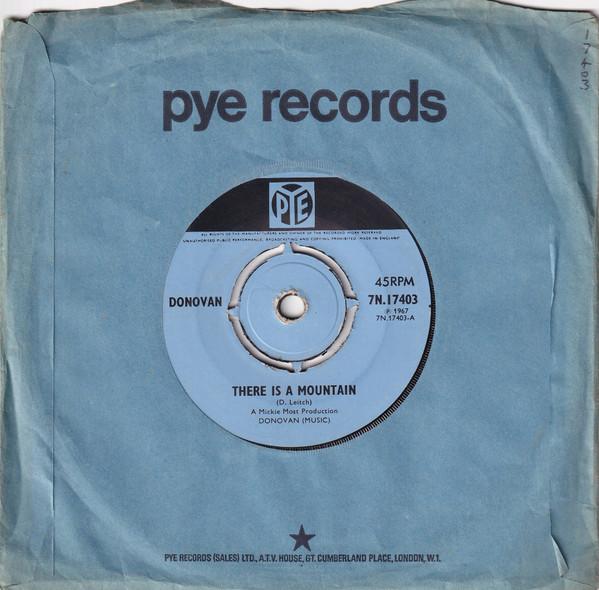 7inch Record DONOVAN There Is A Mountain 7N17403 Pye Records 1967 UK Rock Used
7inch Record DONOVAN There Is A Mountain 7N17403 Pye Records 1967 UK Rock Used