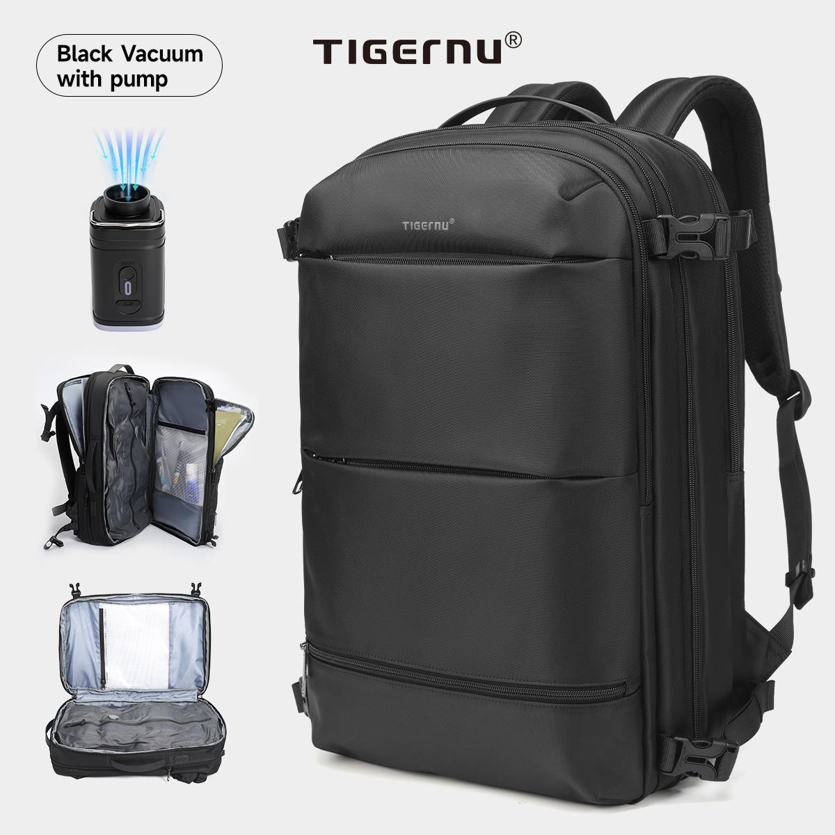 Tigernu Модний розширюваний рюкзак для ноутбука 27-37 л для туристичних подорожей для 17-дюймових пакетів зберігання багажу з портом USB Рюкзак mochila чорний
Tigernu Модний розширюваний рюкзак для ноутбука 27-37 л для туристичних подорожей для 17-дюймових пакетів зберігання багажу з портом USB Рюкзак mochila чорний