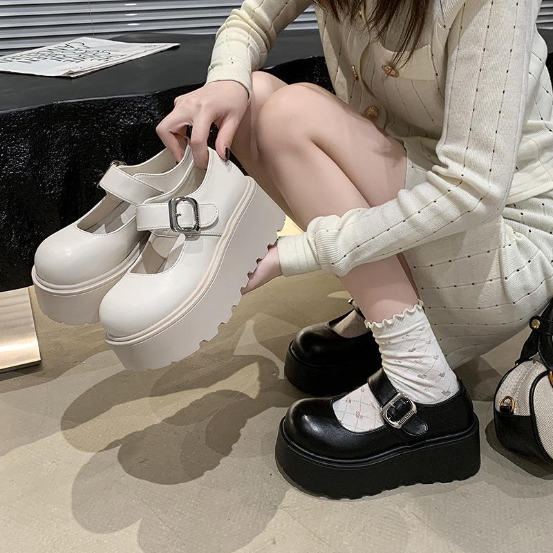 Muffin platform small leather shoes women s autumn and winter wind single shoes 2025 new versatile Mary Jane loafers 39 чорний
Muffin platform small leather shoes women s autumn and winter wind single shoes 2025 new versatile Mary Jane loafers 39 чорний
