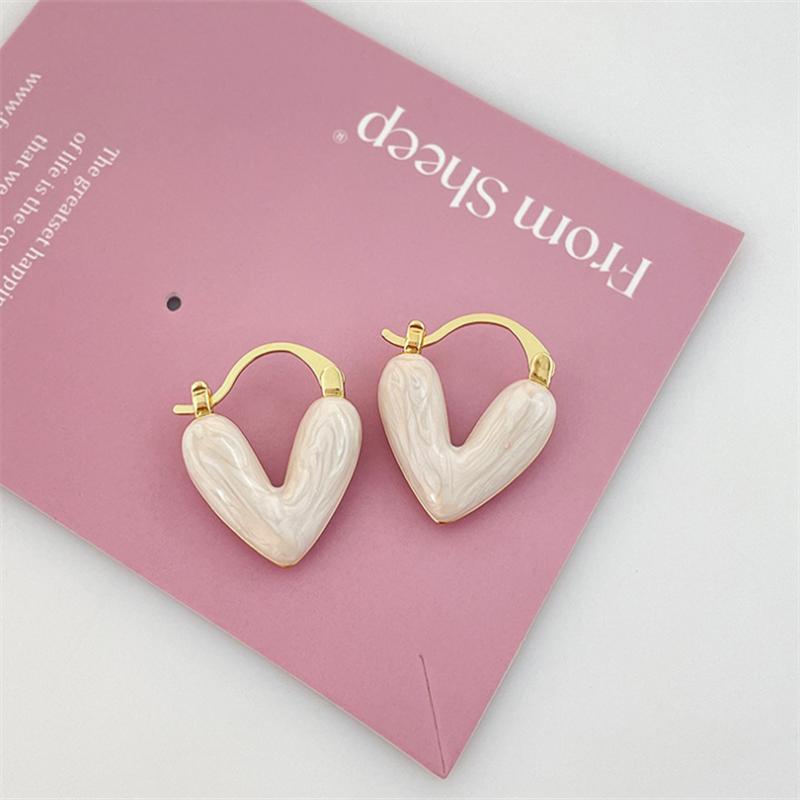 Новые модные серьги-подвески Love для женщин и девушек, подарочные украшения оптом бежевый