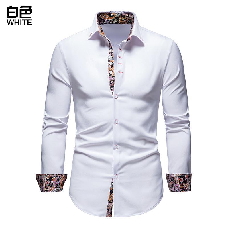 New Men s Long Sleeve Shirt Fengqing Casual Lapel Slim Fit Color Matching Shirt Men s S белый
New Men s Long Sleeve Shirt Fengqing Casual Lapel Slim Fit Color Matching Shirt Men s S белый