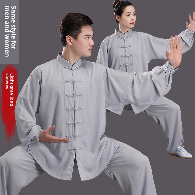 Бавовняно-шовковий костюм для тай-чи для жінок та чоловіків - Весняно-літній одяг для виступів у бойових мистецтвах Double Extra Large
Бавовняно-шовковий костюм для тай-чи для жінок та чоловіків - Весняно-літній одяг для виступів у бойових мистецтвах Double Extra Large