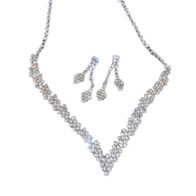 Sparkling Zirconia Jewelry Set Fashionable Zircon Stone Necklace and Earrings Stylish Fade Resistant Women Accessory 1
Sparkling Zirconia Jewelry Set Fashionable Zircon Stone Necklace and Earrings Stylish Fade Resistant Women Accessory 1
