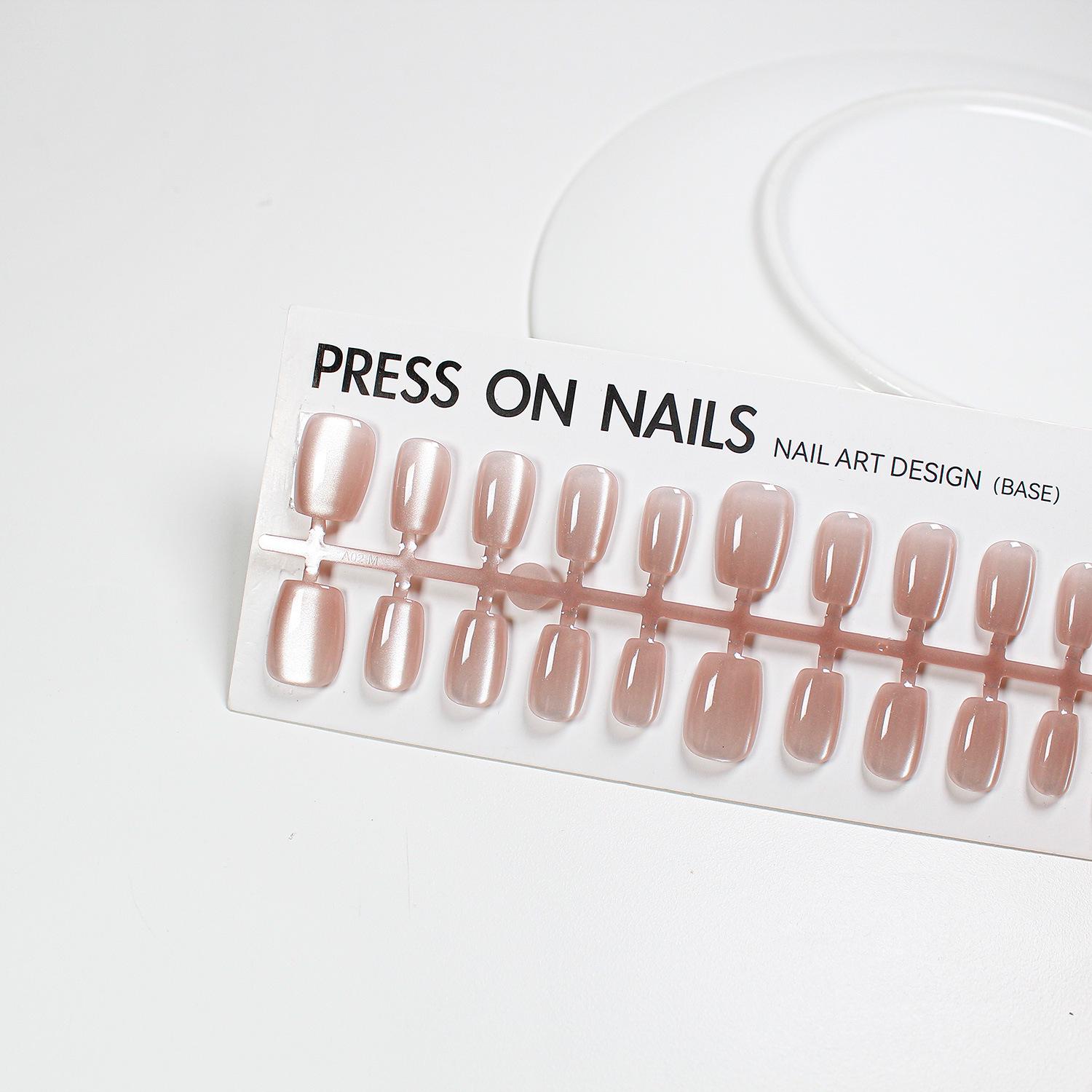 Jiaolong Crystal Cat Eye Nude Nail Stickers: Handmade, Wearable Nail Patches
Jiaolong Crystal Cat Eye Nude Nail Stickers: Handmade, Wearable Nail Patches