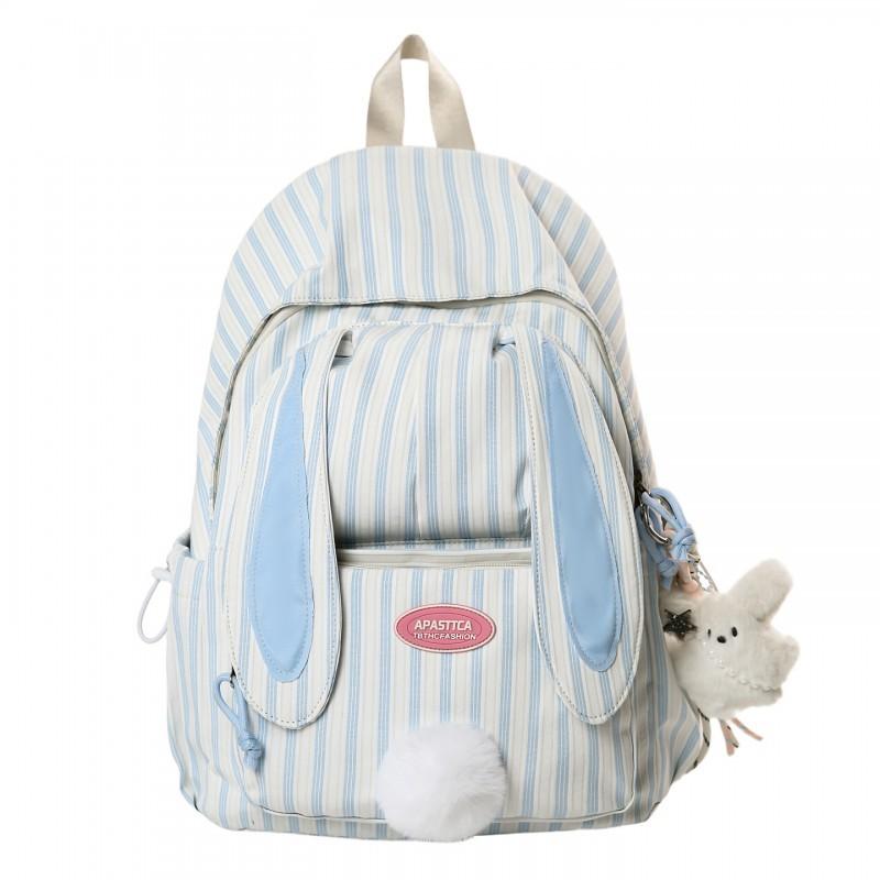 Striped Lop-eared Rabbit Cartoon Backpack Female College Student Campus Schoolbag All-matching Travel Portable Computer
Striped Lop-eared Rabbit Cartoon Backpack Female College Student Campus Schoolbag All-matching Travel Portable Computer