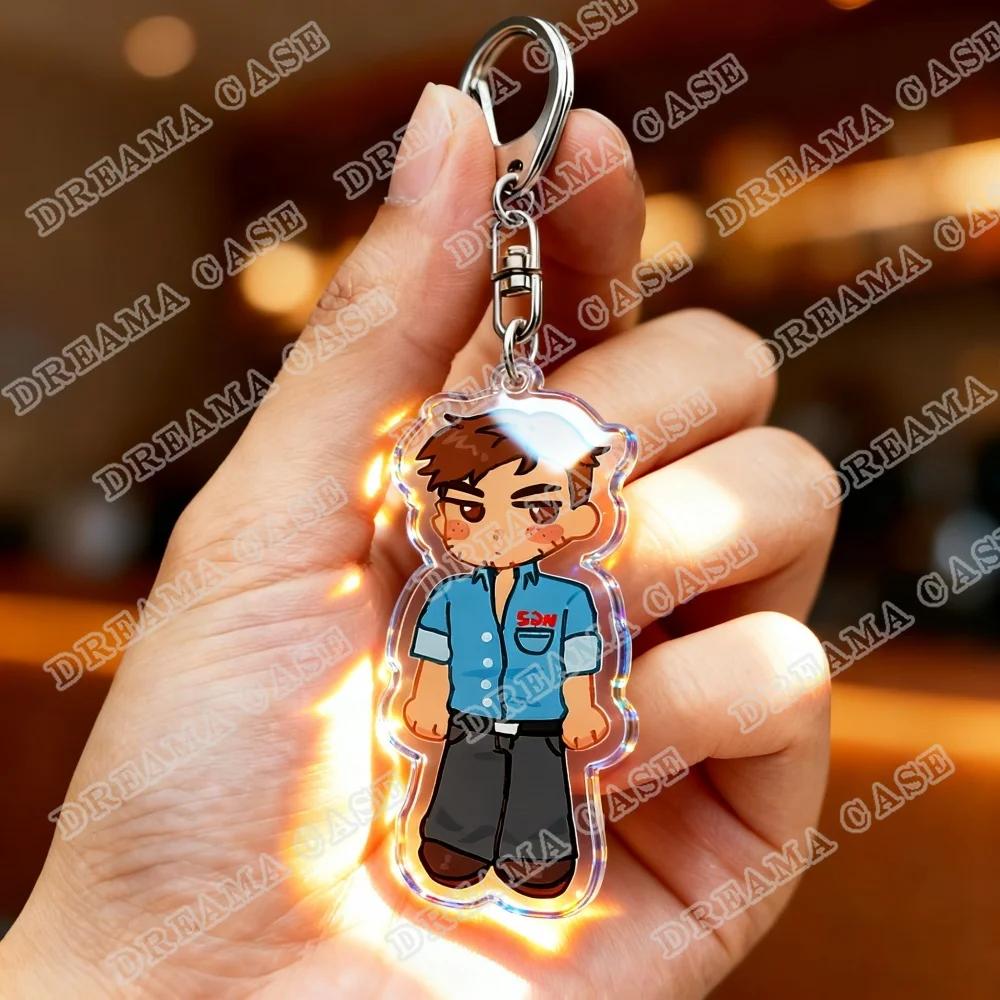 Cute Cartoon Chibi Keychain for Accessories Mecha Man Blonde Blazer Robert Robertson Keyring Jewelry Dispatch Gaming Fans Gifts
Cute Cartoon Chibi Keychain for Accessories Mecha Man Blonde Blazer Robert Robertson Keyring Jewelry Dispatch Gaming Fans Gifts