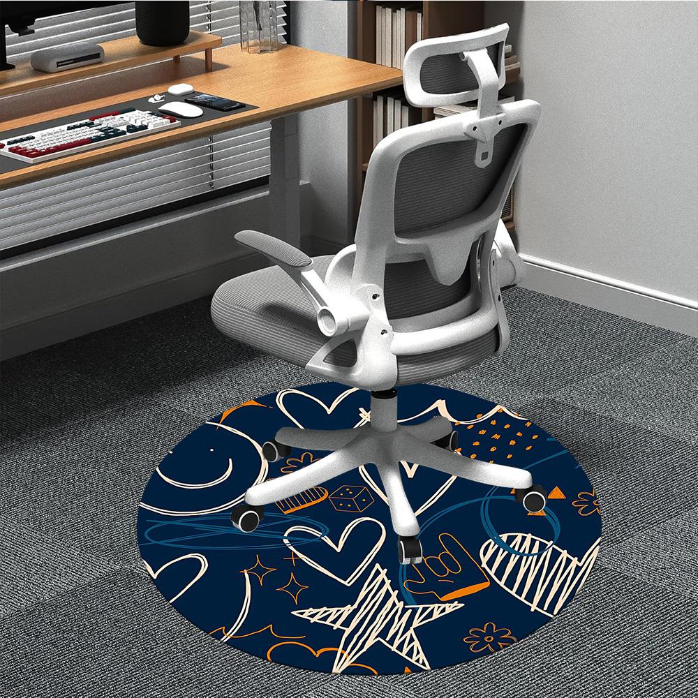 1PC Love Doodle Office Round Area Rug, Indoor Mat Suitable For Office, Under Office Chairs Bedroom Living Room Home Decor, Room Deco 235 80cm by 80cm
1PC Love Doodle Office Round Area Rug, Indoor Mat Suitable For Office, Under Office Chairs Bedroom Living Room Home Decor, Room Deco 235 80cm by 80cm